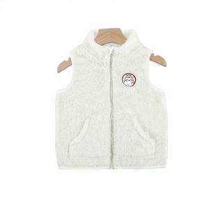 Gilet unisexe pour bébé Dokma ALB24 en polaire sherpa, motif dessin animé, fermeture éclair, chaud, doux, décontracté, doublure en coton, col rond, quatre saisons, échantillon - Product Image 3