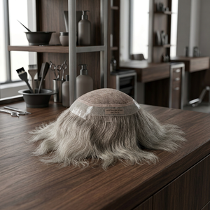 ทูเป้ผมแท้แบบอินเดีย Remy  ฐานบางพิเศษ 28 มม.  ลอนคลาย  แสกกลาง  ความหนาแน่น 90%-150% - Product Image 5