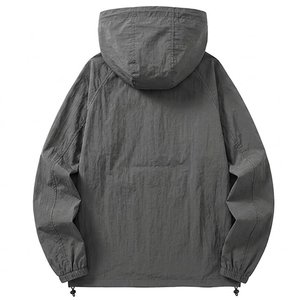 Nuevo Conjunto Deportivo para Hombre con Logotipo Personalizado, Chaqueta Cortavientos y Pantalones Cortos, Ropa Deportiva Ligera de Nailon para Correr, Gimnasio, Fitness - Product Image 3