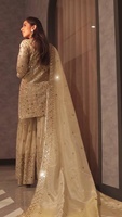 Elegante Salwar Kameez Pakistaní Bordado y Lavable para Mujer, Últimas Colecciones, Material de Vestido de Alta Calidad en Chinon