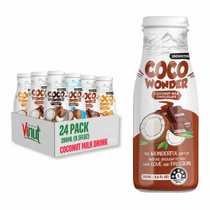 Meilleur prix pour VINUT Vente en gros d'usine au Vietnam OEM/ODM boisson au lait de coco aromatisée variété marque privée à faible teneur en fruits et légumes - Product Image 1