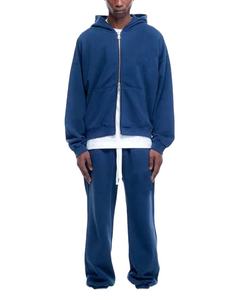 Vêtements décontractés d'hiver en gros certifiés universels Survêtement en polaire lourde Sweat à capuche en coton vierge teint lavé à l'acide - Product Image 1