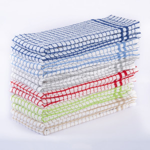 Toalla de cocina lujosa de movimiento rápido de la mejor calidad Algodón suave Impreso Toallas superiores personalizadas Paquete 6 Patrón floral - Product Image 1