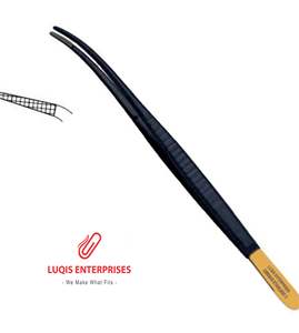 Pinzas Gillies de Carburo de Tungsteno con Dientes Finos Dentados 1x2, Instrumento Quirúrgico de Acero Inoxidable, Pinzas Médicas de Precisión - Product Image 4