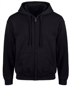 Custom Logo Heavyweight <b>Zip</b> Up Hoodie 450 GSM Oversized Streetwear Fleece Sweatshirt Blank Plain Cotton Men Full <b>Zip</b> <b>Hooded</b> - Product Image 2