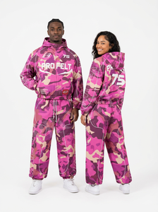 Customized Sublimation <b>Camo</b> Printed Tracksuit Stylish Zip-Up Hooded <b>Jacket</b> and Joggers Set Sportswear Streetwear Nylon Tracksuit - Product Image 6