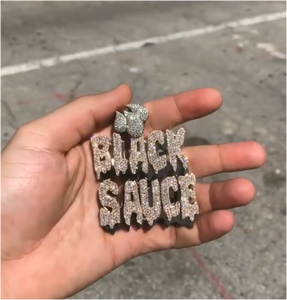 Pendentif personnalisé avec nom en moissanite, lettre sertie de diamants VVS, chaîne en argent 925, collier hip-hop, cadeau pour elle ou lui - Product Image 4