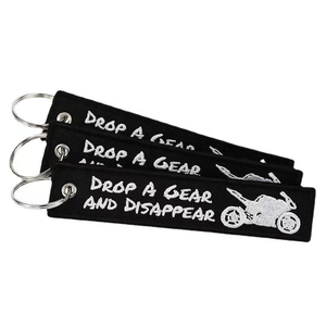 Porte-clés en tissu brodé de haute qualité, porte-clés brodé personnalisé avec logo, porte-clés tissé Jet, autres bijoux - Product Image 5