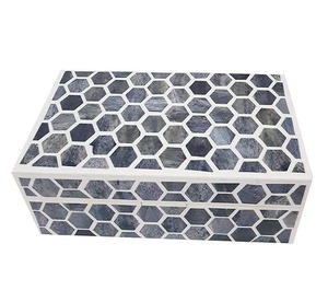 Caja de Joyería Rectangular con Tapa, Diseño a Rayas Blanco y Negro, Moderna, de Lujo, Hecha a Mano, Ecológica, Contenedor de Almacenamiento de Plástico - Product Image 6