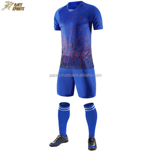 ชุดเสื้อฟุตบอลของผู้ชายชุดเสื้อเจอร์ซีย์ฟุตบอลฝรั่งเศสใส่สบายระบายอากาศได้ดี - Product Image 5