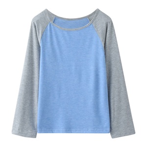 T-shirts à manches longues raglan pour enfants, t-shirts confortables pour tout-petits, garçons et filles, 100% coton, t-shirts raglan, t-shirts à col rond pour enfants - Product Image 3