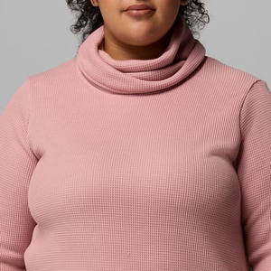 Sudadera de manga larga para mujer, estilo urbano, color liso, con cuello tipo capucha y diseño de logotipo personalizado / Ropa informal a la moda - Product Image 3