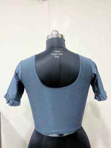 Indian Bollywood Style Soft Stretchable With Piping Border Fancy Blouse Buy Direct From Supplier At Wholesale Price - Product Image 5