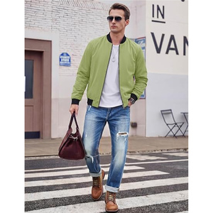 Blouson Bomber Homme Personnalisé de Haute Qualité, Coupe-Vent d'Extérieur Printemps, Grandes Tailles, Vente en Gros OEM Personnalisée - Product Image 2