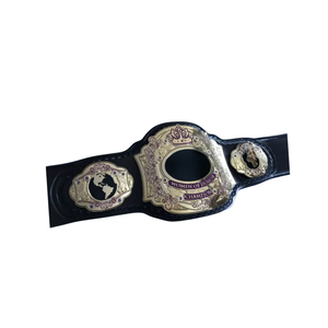Cinturón de Campeonato Femenino Personalizable de Alta Calidad, Cinturón de Título de Lucha Libre con Elegante Diseño en Morado y Dorado - Product Image 6