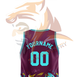 Professional Manufacturer Made Basketball Jersey Quick Dry Custom Sublimation Printed 100% Polyester Basketball Jersey - Product Image 2