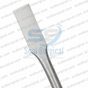 Elevador periostal Adson con hoja biselada de un lado y mango ergonómico hueco, raspador para cirugía ósea oral - Product Image 2