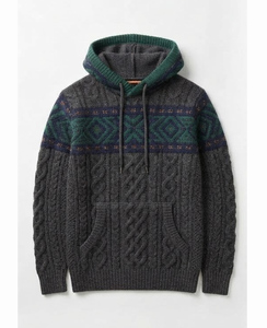 Sweat-shirt à capuche personnalisé en coton molletonné épais, imperméable et écologique, avec poches, pour homme, idéal pour l'hiver - Product Image 3