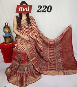 Robe trapèze en tissu modal imprimé indigo, style sari, tenue ethnique pour femme, pour occasions formelles - Product Image 3