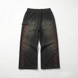 Pantalones Deportivos de Invierno Impermeables de Felpa Francesa Personalizados |   Pantalones Deportivos Extra Grandes con Lavado Ácido Estilo Vintage |   Marca Privada OEM - Product Image 2