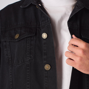 High Quality Premium 100% Cotton Denim Jacket for Men Vintage Style Slim Fit Streetwear Windproof Eco-Friendly Customize Jacket - Product Image 5