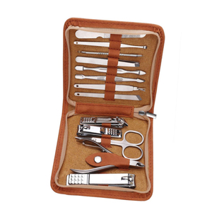 8pcs High Quality Manicure Set With Sharp Blades <b>Nail</b> Clipper Scissor for Baby Infant Foot Grooming Comes Leather Zipper Case - Product Image 3