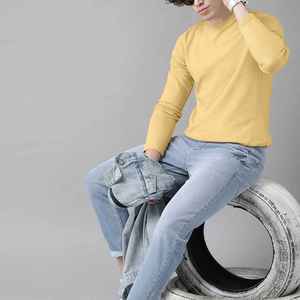 T-shirt respirant et confortable pour un usage quotidien décontracté, tissu léger et doux de haute qualité à texture gaufrée - Product Image 6