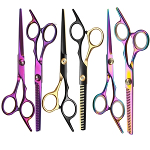 Ciseaux de coiffure professionnels en acier inoxydable, ciseaux de coupe colorés, ciseaux de toilettage, ciseaux de coupe de cheveux de qualité supérieure - Product Image 4