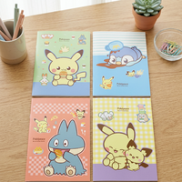 Juego de 20 Cuadernos Cosidos a Mano, Papelería Coreana para Niños, Lindos Personajes de Anime, Regalo Escolar