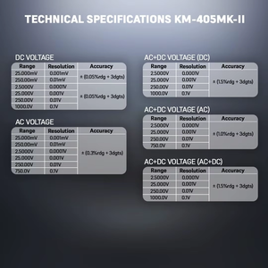 Multimètre KM 405 MK-II |   TRMS haute précision |   Affichage de 25 000 unités - Product Image 3