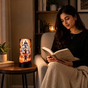 Shiva Krishna Ram Hanuman LED Table Lamp Divine Glow Spiritual <b>Night</b> <b>Light</b> Home Decor Bedside Meditation Pooja Gift Lamp - Product Image 3