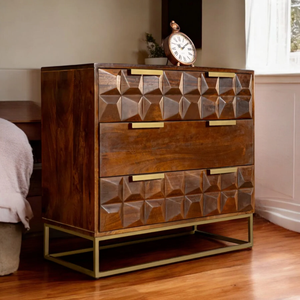 Modern Solid Farmhouse <b>Sideboard</b> Cabinet Modular 5+ Drawers Living Room <b>Kitchen</b> Dining Hotel Furniture Durable Wooden Home - Product Image 1