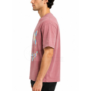 Camiseta Urbana con Gráficos Reflectantes Minimalistas para Hombre, Camiseta Holgada de Algodón, Ropa Cómoda y Transpirable a la Moda - Product Image 5