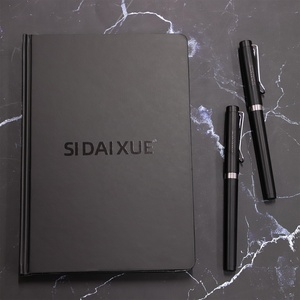 Libreta <span class=keywords><strong>Minimalista</strong></span> de Tapa Dura en Papel Negro Tamaño A5, Regalos con Diseño Personalizado, <span class=keywords><strong>Agenda</strong></span> Ejecutiva - Product Image 2