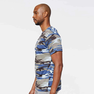 Fashionable <b>Men</b> Camouflage T Shirts O Neck Regular Sleeves Loose Fit Casual Summer Tee Shirts 100% Cotton Eco-Friendly - Product Image 3