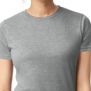 T-shirt en coton à manches courtes pour femme – Vente en gros – Doux, respirant, décontracté, confortable, léger, col rond – Idéal pour l'été - Product Image 3