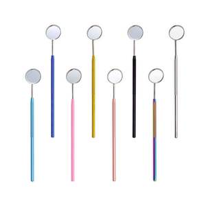 Espejos de Pestañas Portátiles de Acero Inoxidable con Forma de Corazón y Flor, Logotipo Personalizado, Herramientas Compactas para Técnicos de Belleza, Extensión de Pestañas - Product Image 3