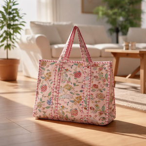 Bolsa de Mano Multifuncional Clásica Ecológica de Algodón con Costuras Resistentes y Asas Cómodas para Viajes y Uso Diario - Product Image 3