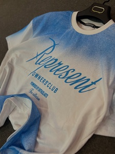 เสื้อยืดสตรีทแวร์พิมพ์ลายไล่เฉดสีแบบสเปรย์สั่งทำพิเศษ คุณภาพสูง ทรงโอเวอร์ไซส์ พิมพ์ลายกราฟิกด้วยเทคนิคแอร์บรัช ไหล่ตก - Product Image 5