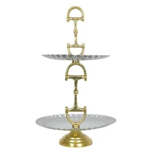 Soporte para Pastel de 2 Niveles con Acabado Espejo, Plateado y Dorado, Bandejas y Platos de Metal para Servir Frutas y Postres, Soporte de Lujo para Pastel, Decoración de Bodas, Último Modelo - Product Image 2