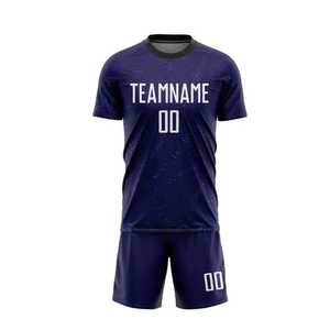 ชุดฟุตบอลแบบกำหนดเอง เสื้อทีมชาย แขนสั้น พิมพ์ลายแบบซับลิเมชั่น ผ้าโพลีเอสเตอร์ ระบายเหงื่อได้ดี เหมาะกับทุกฤดูกาล ทรงสปอร์ต - Product Image 1