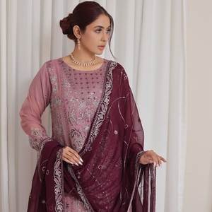 Heavy Designer Party Dress Luxury Suits Original Pakistani <b>Kurta</b> Sets for <b>Women</b> Pakistani Salwar Kameez Readymade Dress - Product Image 4
