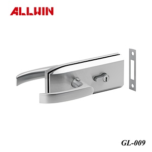 Glass Mounted Passage Glass Door <b>Locks</b> Glass Door <b>Lock</b> Cylinder with Handle - Product Image 4