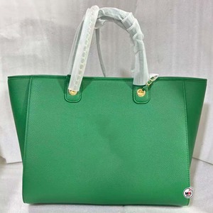 Green PU Leather Tote <b>Bag</b> With <b>White</b> Mesh Handles Fashion Pattern Open Top Two Handles All Seasons Shopping Womens <b>Shoulder</b> <b>Bags</b> - Product Image 2