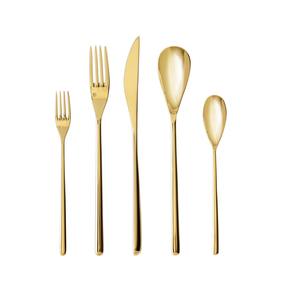 Elegante Juego de Cubiertos Metálicos para Uso Diario, para Comedor, Cocina, Hogar, Restaurante, Hotel, con Agarre Cómodo - Product Image 1