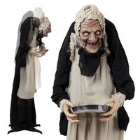 Décoration gonflable d'Halloween de 1,5 m pour jardin extérieur, figurine en plastique pour exposition festive