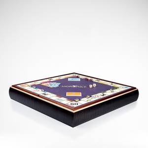 Plateau de jeu Monopoly en bois fait main, haute qualité, jeu de société classique, vente en gros, prix usine, en vrac - Product Image 4