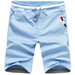 Pantalones Cortos Bermuda para Hombre, Color Gris Sólido, con Cordón Ajustable, Bolsillos, Tela Oxford Informal, Cintura Media, Diseño Transpirable - Product Image 3