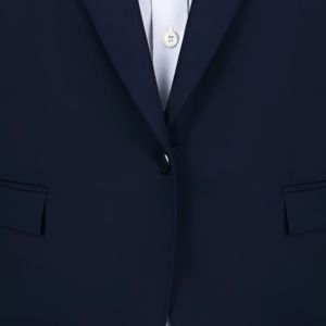 Customized Satin Blazer Full Sleeve Solid Color Turn-<b>down</b> Collar Single Breasted Patch Pocket Breathable Elegant Woven Polyester - Product Image 4