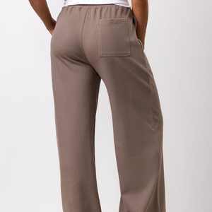 Pantalon de sport pour femme, taille haute, léger, séchage rapide, respirant, coupe droite, avec poches, 28'/30', pour la gym et les loisirs - Product Image 3